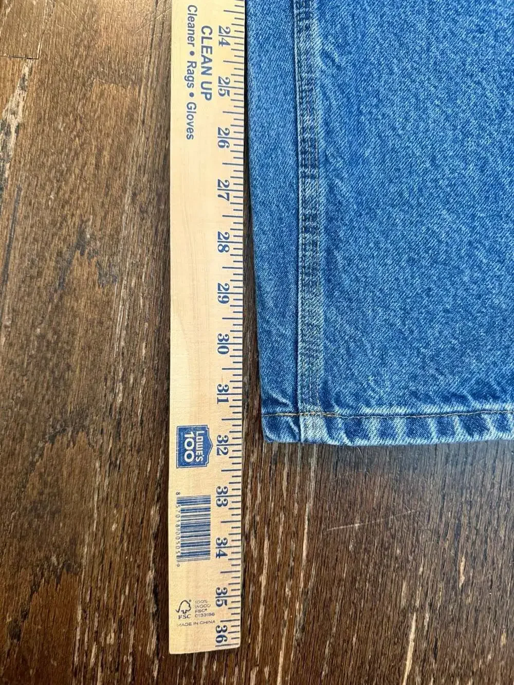 Carhartt B73 DST Double Knee Denim Logger Dungarees Blue Men's 42x32